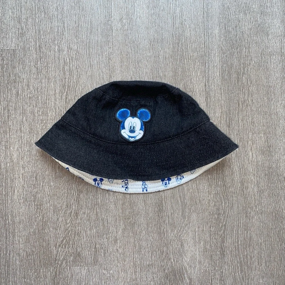 Mickey Mouse Clubhouse Reversible Blue & White Bucket Hat Goofy Donald One Size
